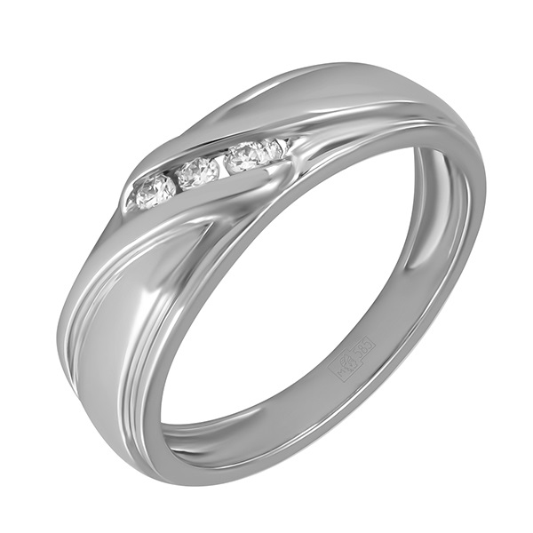 Золотое кольцо с бриллиантами R1402-4DEI3483W 