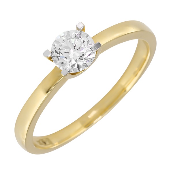 Помолвочное золотое кольцо с бриллиантами R135-CRAPJOY 