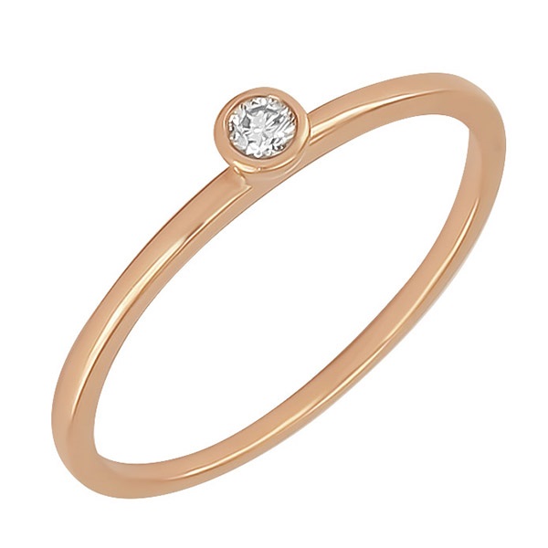 Золотое кольцо с бриллиантом r101-r35338r 