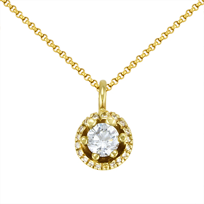 Золотое колье с бриллиантами SS23223