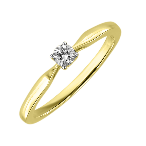 Помолвочное золотое кольцо с бриллиантами R11-4JAF006Y 