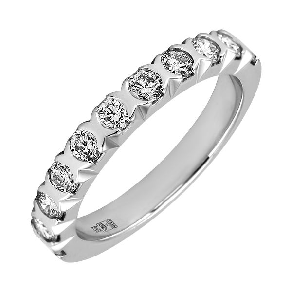 Золотое кольцо с бриллиантами R11-MM918W 