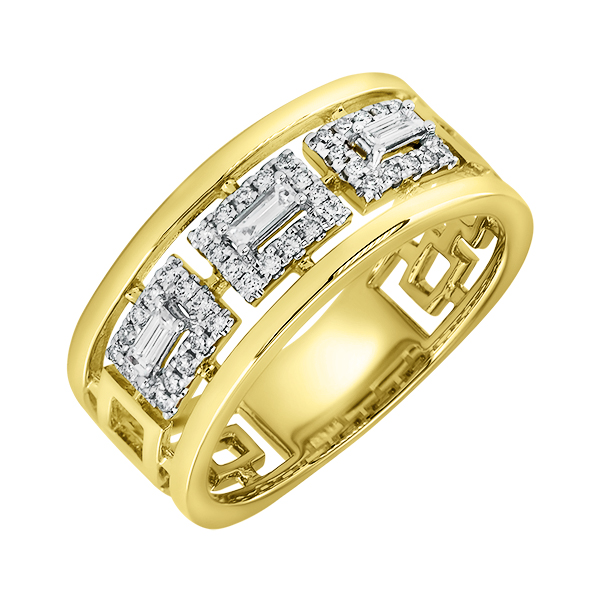Золотое кольцо с бриллиантами R101-R46760Y 