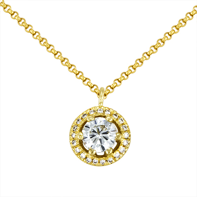 Золотое колье с бриллиантами SS23223B