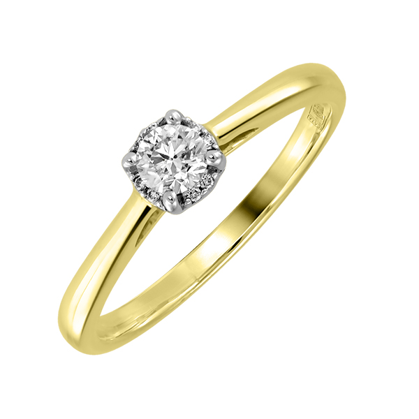 Помолвочное золотое кольцо с бриллиантами R11-4JAN1430Y 