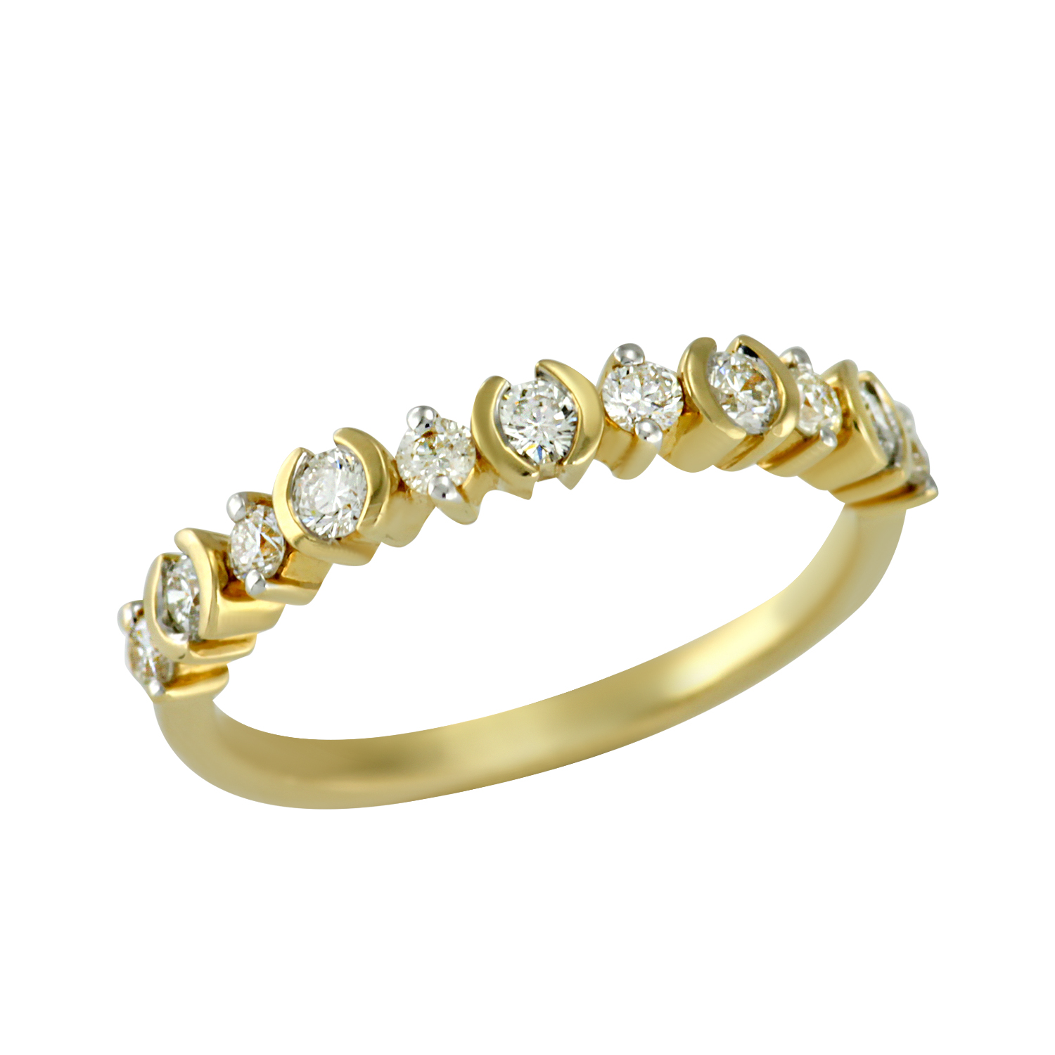 Золотое кольцо с бриллиантами R1-UR1Y 