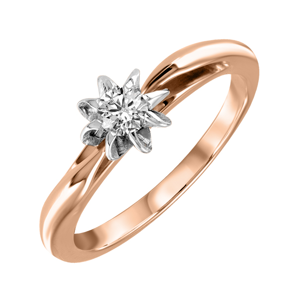 Помолвочное золотое кольцо с бриллиантами R1402-RKR454R 