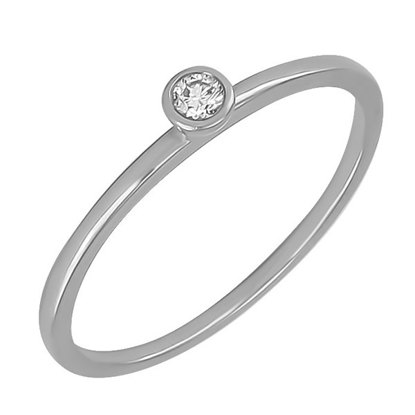 Золотое кольцо с бриллиантом r101-r35338w 