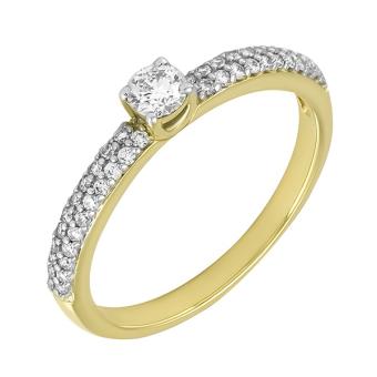 Золотое кольцо с бриллиантами R11-4JEU2280SY 