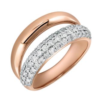 Золотое кольцо с бриллиантами R101-R47316R 