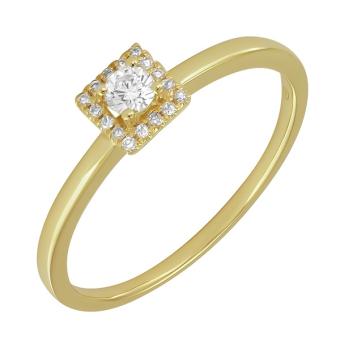 Золотое кольцо с бриллиантами R101-R32454Y 