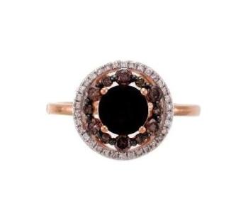 Золотое кольцо с бриллиантами и полудрагоценными камнями PSR47367 