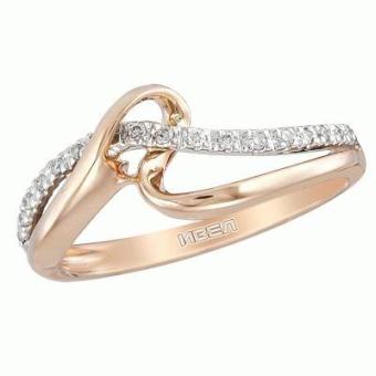 Золотое кольцо с бриллиантами PSR30261 