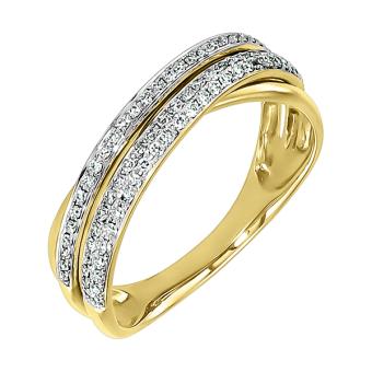 Золотое кольцо с бриллиантами K101246A 