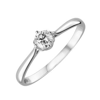 Помолвочное золотое кольцо с бриллиантами R1402-HOR37051W 