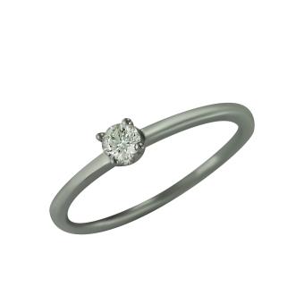 Помолвочное золотое кольцо с бриллиантами R101-R42216W 