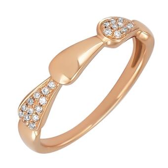 Золотое кольцо с бриллиантами R101-R44957R 
