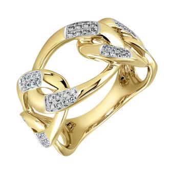 Золотое кольцо с бриллиантами R101-R46875Y 