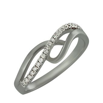 Золотое кольцо с бриллиантами EDR13550 