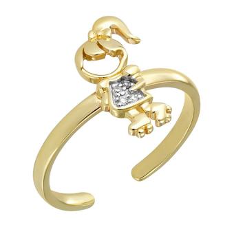 Золотое кольцо с бриллиантами R127-KL00172AY 