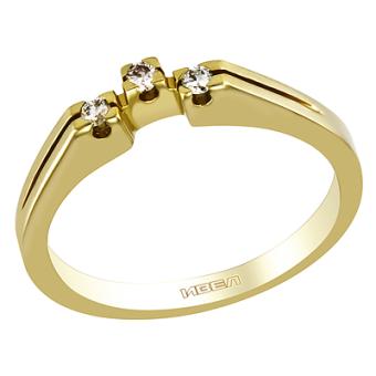 Золотое кольцо с бриллиантами 1JPM80 