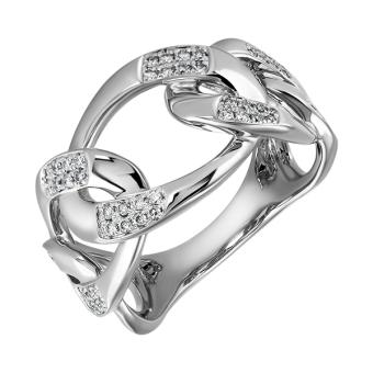 Золотое кольцо с бриллиантами R101-R46875W 