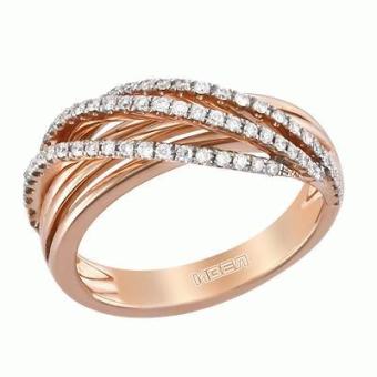 Золотое кольцо с бриллиантами HOR30531 