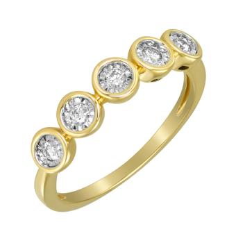 Золотое кольцо с бриллиантами R11-JEU3277Y 