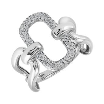 Золотое кольцо с бриллиантами R101-R46854W 