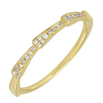 Золотое кольцо с бриллиантами R101-R44519Y 