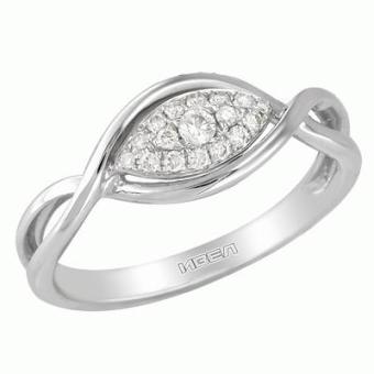 Золотое кольцо с бриллиантами GLR14221 