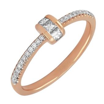 Золотое кольцо с бриллиантами R101-R41805R 