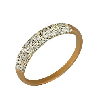 Золотое кольцо с бриллиантами R138-DR005859R 