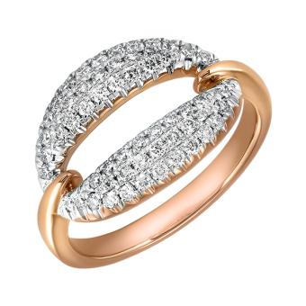 Золотое кольцо с бриллиантами R101-R47249R 