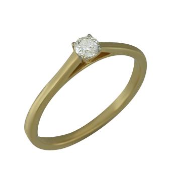 Помолвочное золотое кольцо с бриллиантами R11-4JAN1647Y 