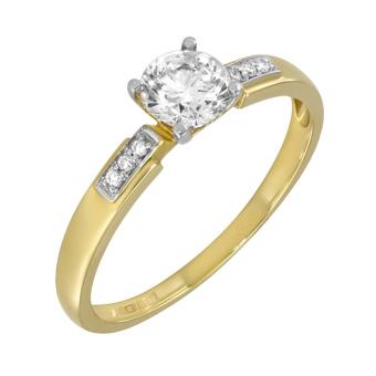 Помолвочное золотое кольцо с бриллиантами CRAOWG 