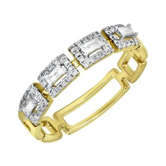 Золотое кольцо с бриллиантами R101-R46754Y 