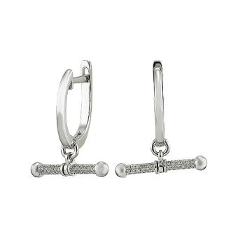 Золотые серьги с бриллиантами E101-E49920BW