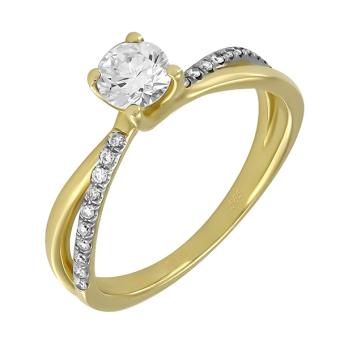 Помолвочное золотое кольцо с бриллиантами R100-ABR077Y 