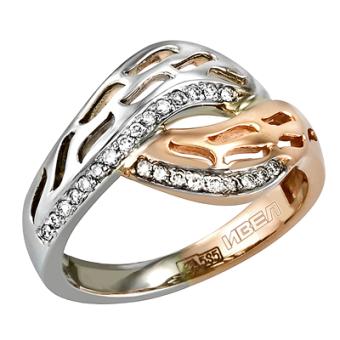 Золотое кольцо с бриллиантами RKR010 