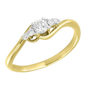 Золотое кольцо с бриллиантами A1R29659 