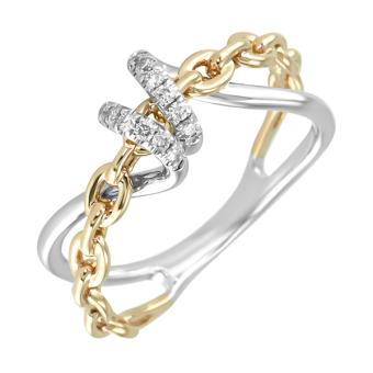 Золотое кольцо с бриллиантами r101-r47982rw 