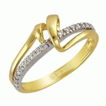 Золотое кольцо с бриллиантами PSR30268 