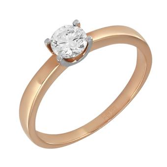 Помолвочное золотое кольцо с бриллиантами R135-CRAPJOR 