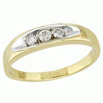 Золотое кольцо с бриллиантами 1JPM31 