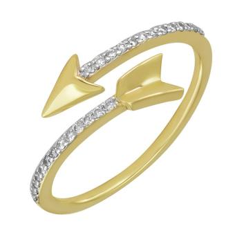 Золотое кольцо с бриллиантами R1206-AK6092Y 