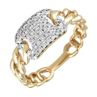 Золотое кольцо с бриллиантами R101-R46211R 