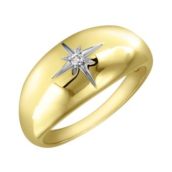  Золотое кольцо с бриллиантом r101-r47218y