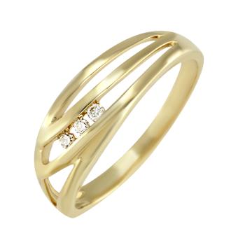 Золотое кольцо с бриллиантами CRALUG 
