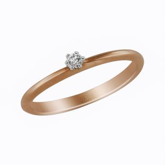  Золотое кольцо с бриллиантом r1-1jpm181r